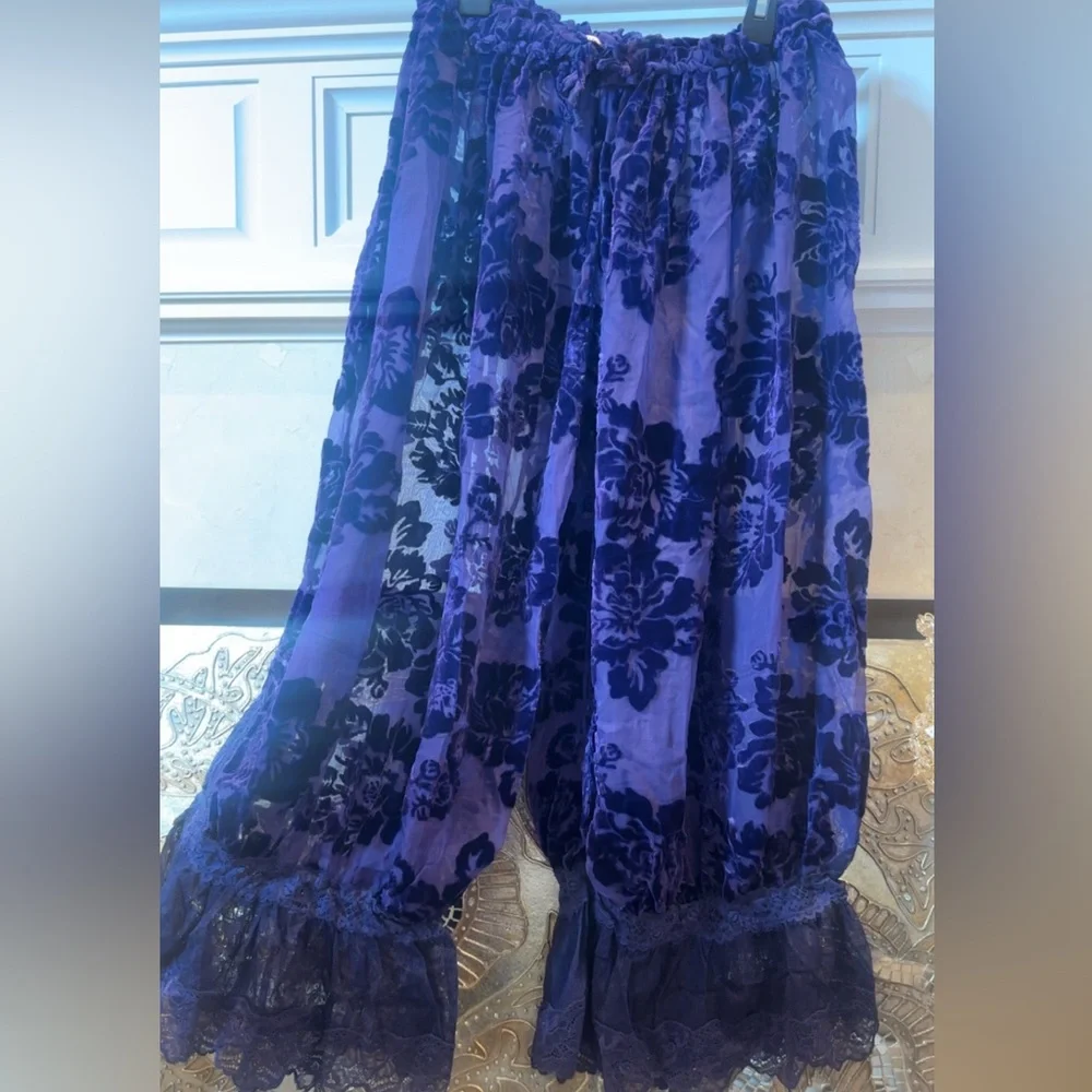 Free People Forever Young Burnout Pants🫐💜 - Picture 5 of 5